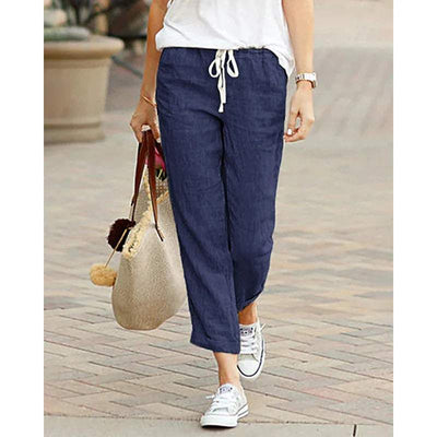 Freizeithose Damen locker 7/8 Länge atmungsaktiv Sommer