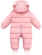 Warmer und kuscheliger Baby-Winterstrampler mit Ohren