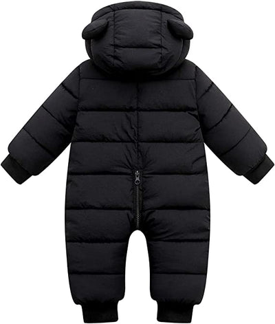 Warmer und kuscheliger Baby-Winterstrampler mit Ohren
