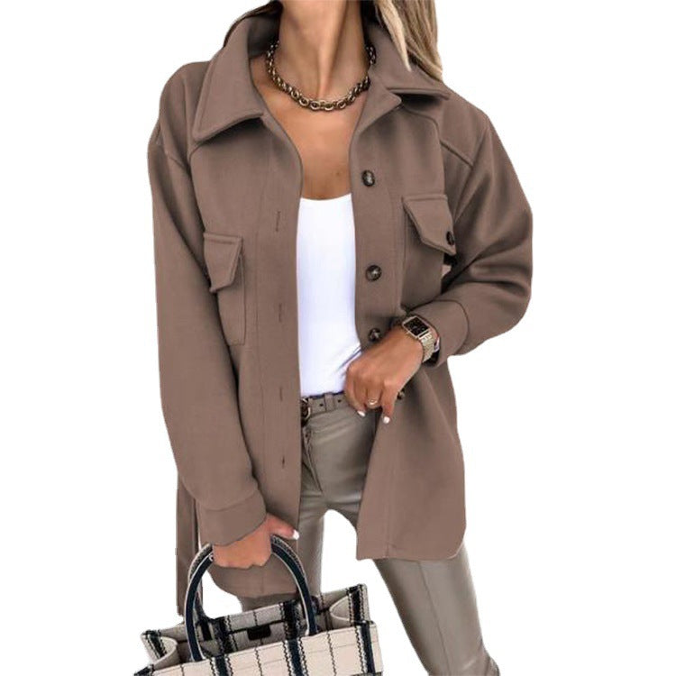 Elegante Freizeitjacke mit Reißverschluss und schlankem Schnitt - Damen