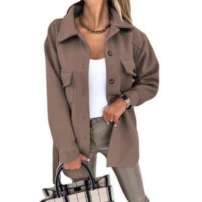 Elegante Freizeitjacke mit Reißverschluss und schlankem Schnitt - Damen