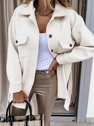 Elegante Freizeitjacke mit Reißverschluss und schlankem Schnitt - Damen