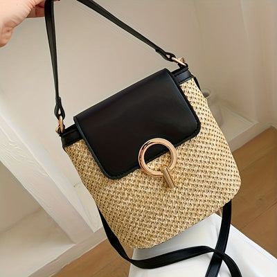 Avery | Chic Strohhandtasche für Damen