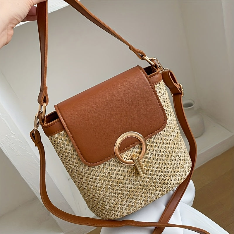 Avery | Chic Strohhandtasche für Damen