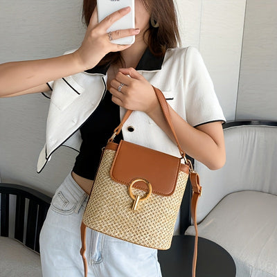 Avery | Chic Strohhandtasche für Damen