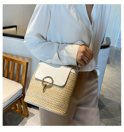 Avery | Chic Strohhandtasche für Damen