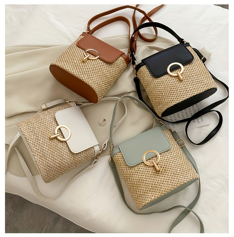 Avery | Chic Strohhandtasche für Damen