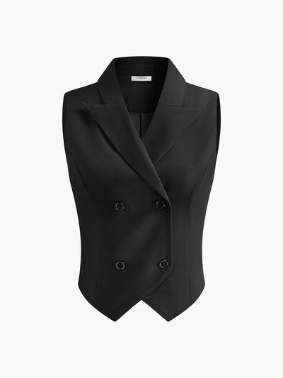 Ärmelloses Blazerkleid | Plissee-Design | Klassische Eleganz