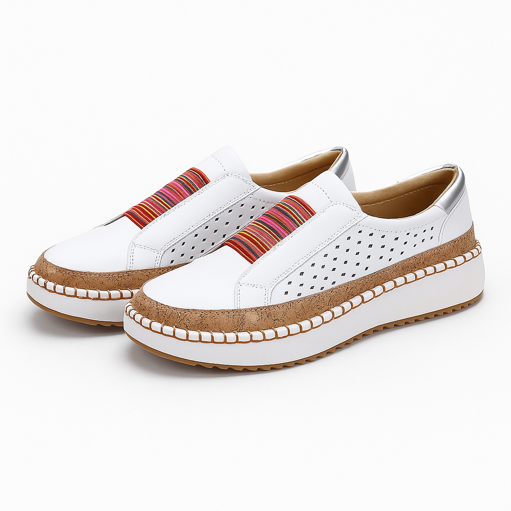 White casual shoes for women