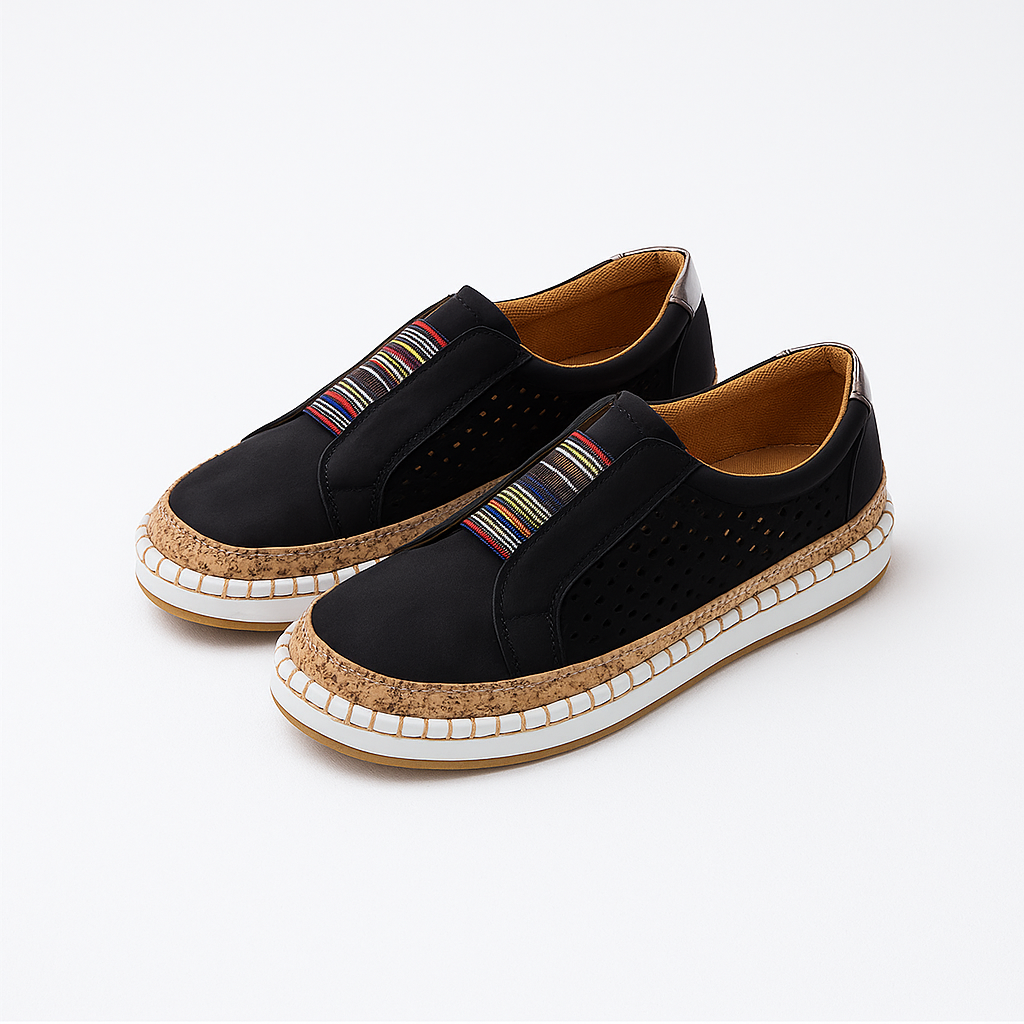Black casual shoes for women