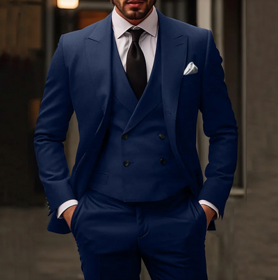 MAEL | 3 Stück Slim-Fit Anzug für Männer mit Stil