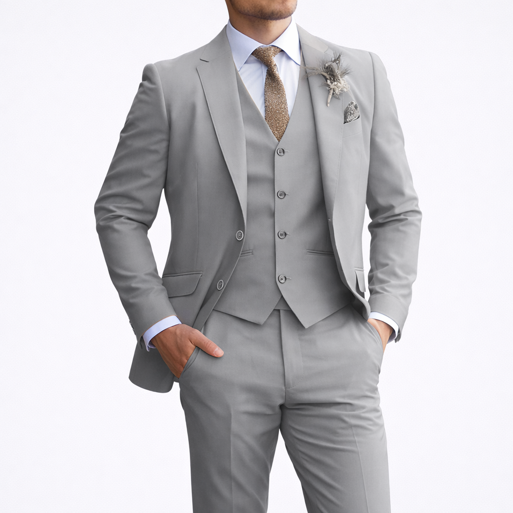 Brecken Elegant 3-piece suit for men - timeless sophistication for every occasion
