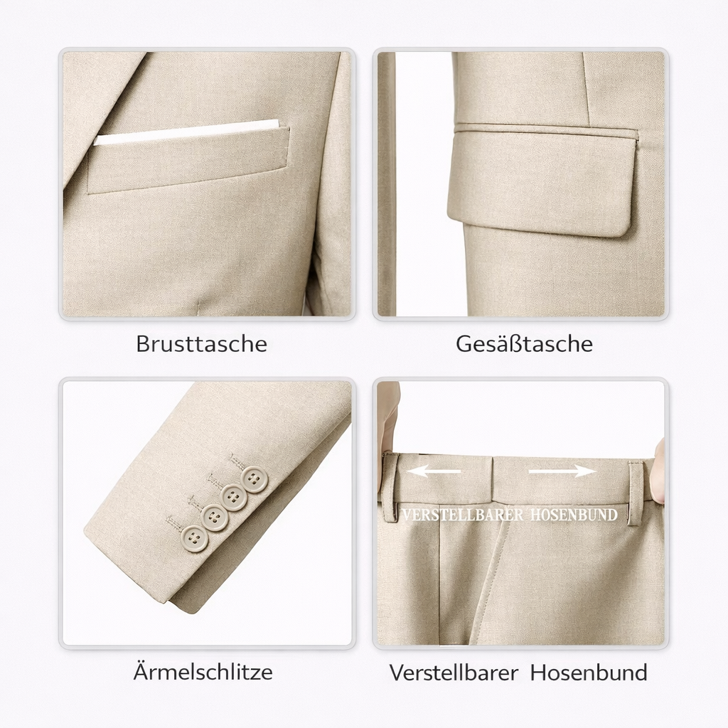 Brecken Elegant 3-piece suit for men - timeless sophistication for every occasion