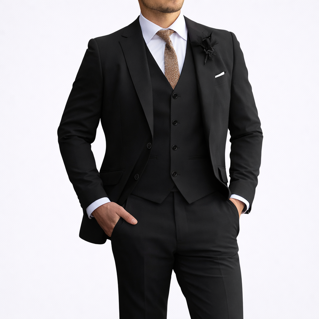 Brecken Elegant 3-piece suit for men - timeless sophistication for every occasion