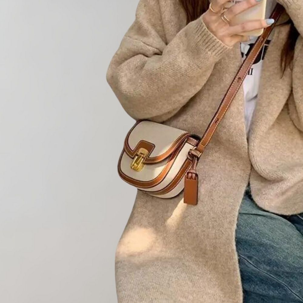 Elegante Crossbody-Tasche mit Klappe für Frauen