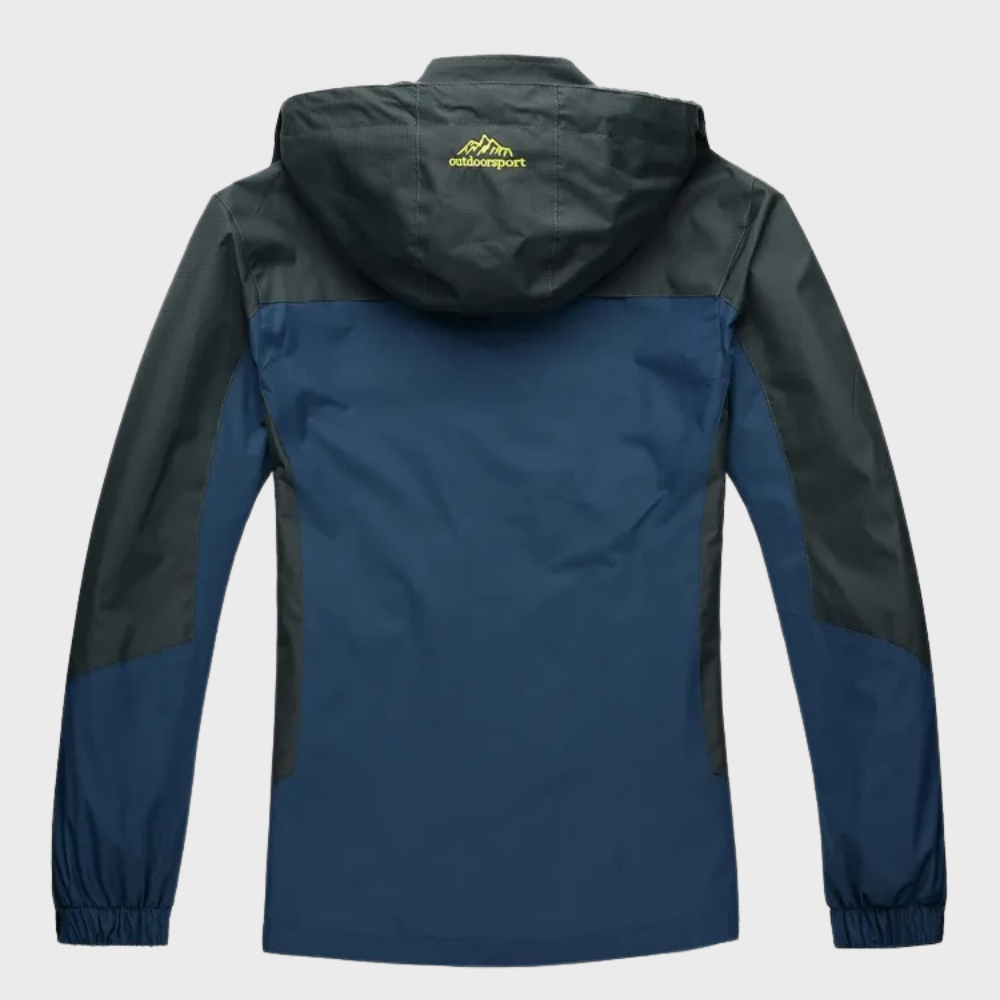 Herren-Softshell-Outdoorjacke mit Kapuze, winddichter Membrane und wasserabweisender Ausrüstung
