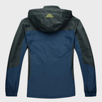 Herren-Softshell-Outdoorjacke mit Kapuze, winddichter Membrane und wasserabweisender Ausrüstung