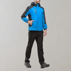 Herren-Softshell-Outdoorjacke mit Kapuze, winddichter Membrane und wasserabweisender Ausrüstung