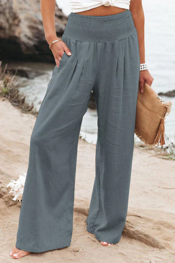Alexandra - Hose aus soft-touch-stoff und natürliche Textur