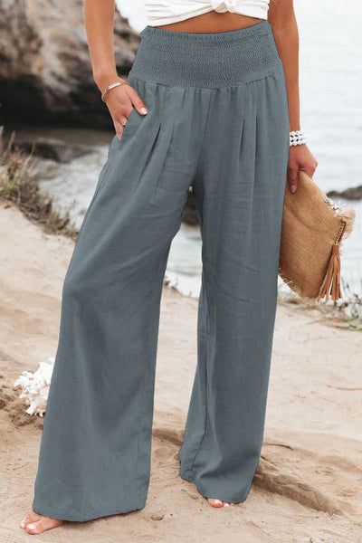 Alexandra - Hose aus soft-touch-stoff und natürliche Textur