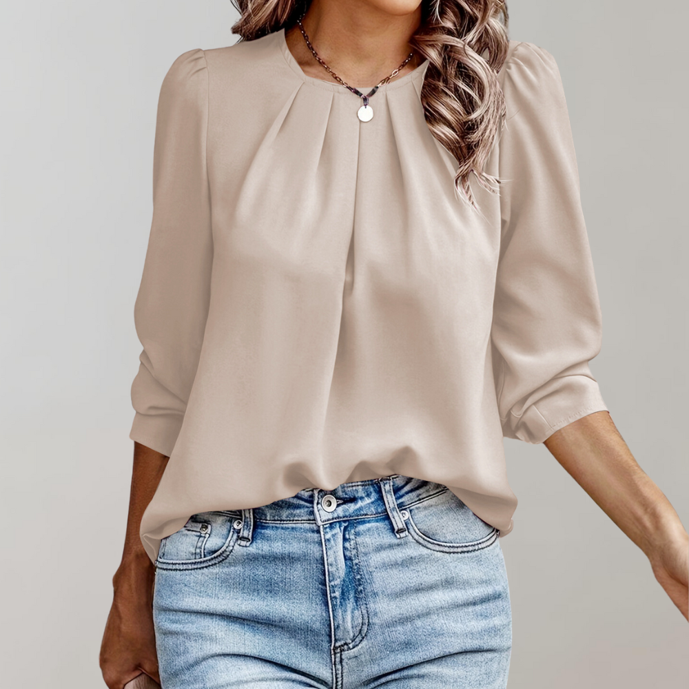 Elegante Bluse mit Puffärmeln für Frauen - Eva