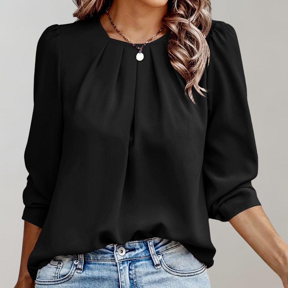 Elegante Bluse mit Puffärmeln für Frauen - Eva