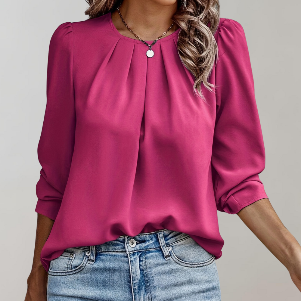 Elegante Bluse mit Puffärmeln für Frauen - Eva