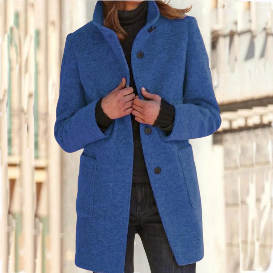 Eleganter Mantel mit Stehkragen für Damen | Ideal für alle Jahreszeiten