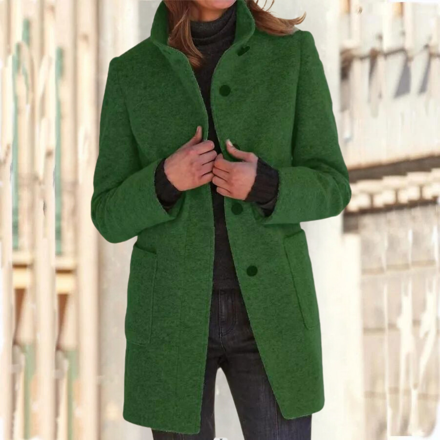 Eleganter Mantel mit Stehkragen für Damen | Ideal für alle Jahreszeiten