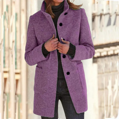 Eleganter Mantel mit Stehkragen für Damen | Ideal für alle Jahreszeiten