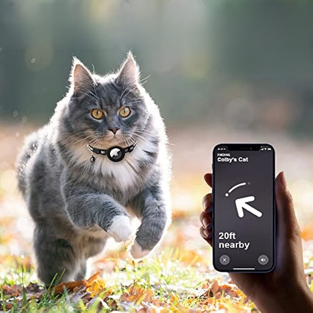 CAT GPS-Tracker-Halsband mit Schnellverschluss und reflektierendem Design für bessere Sichtbarkeit bei Nacht