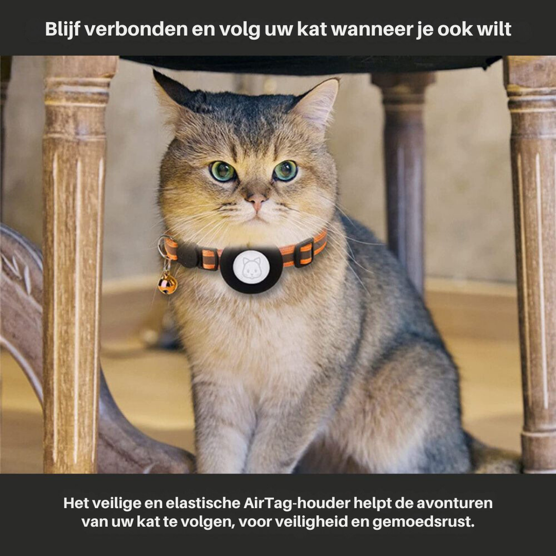 CAT GPS-Tracker-Halsband mit Schnellverschluss und reflektierendem Design für bessere Sichtbarkeit bei Nacht