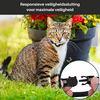 CAT GPS-Tracker-Halsband mit Schnellverschluss und reflektierendem Design für bessere Sichtbarkeit bei Nacht