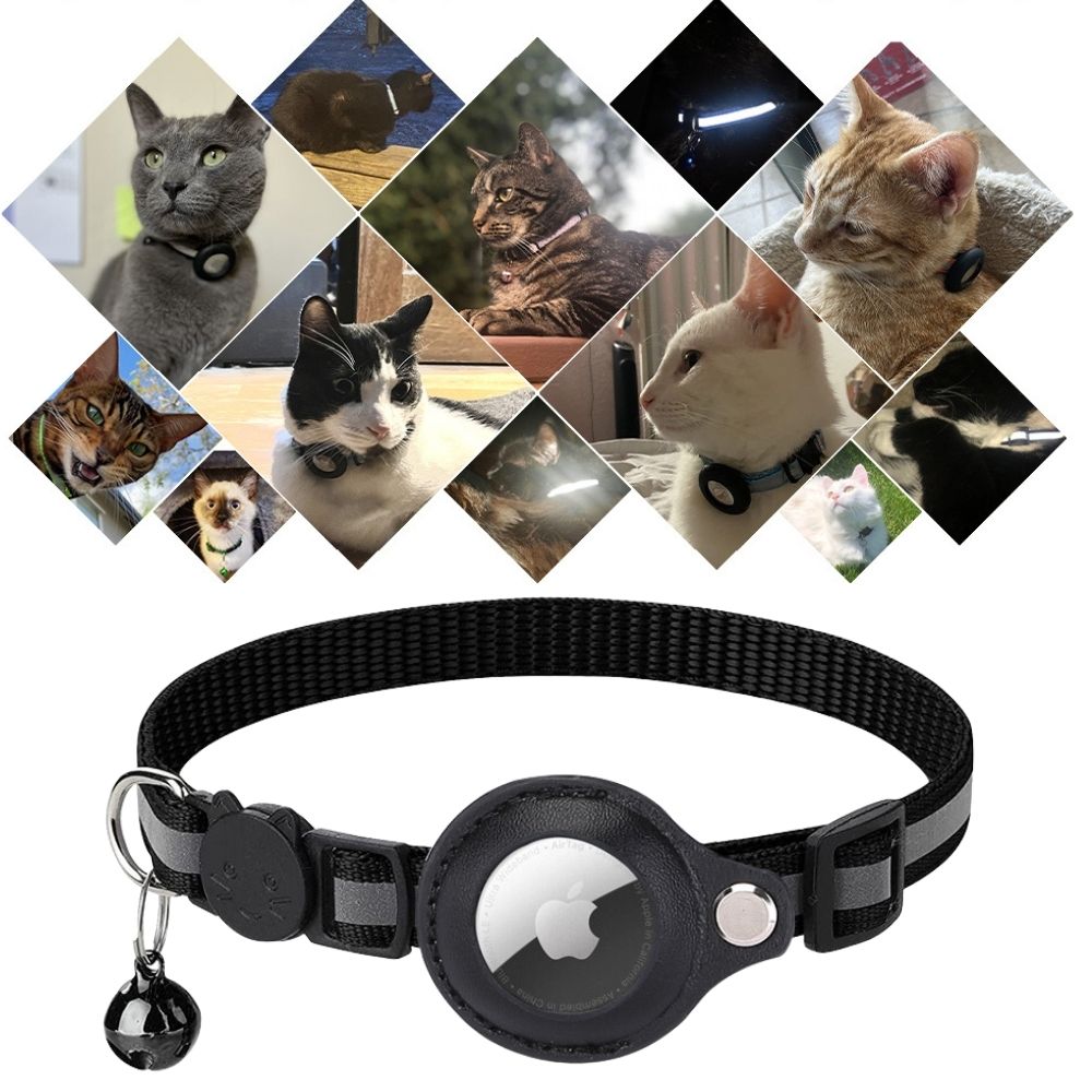 CAT GPS-Tracker-Halsband mit Schnellverschluss und reflektierendem Design für bessere Sichtbarkeit bei Nacht