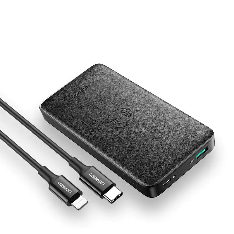 Kabellose Schnelllade-Powerbank - 10,000mAh Dual Output