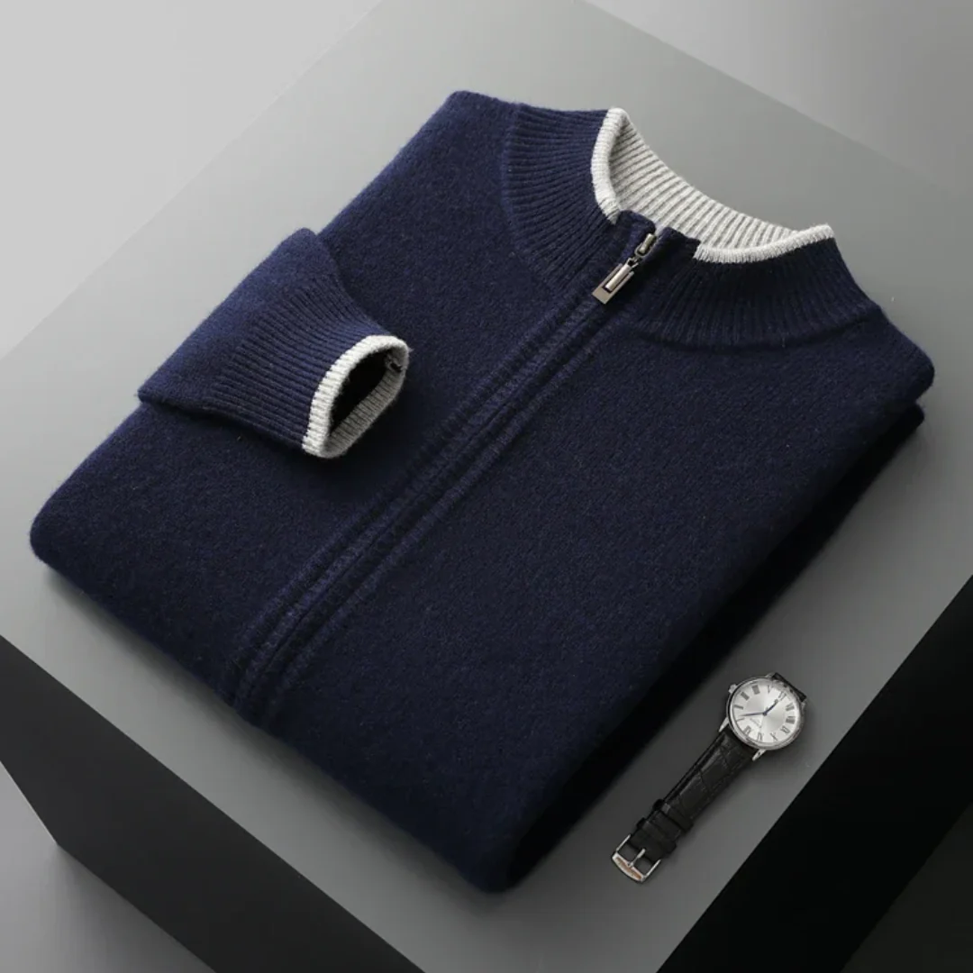 Klassische Strickjacke aus Wolle für Männer