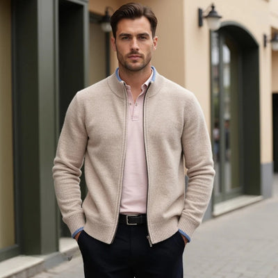 Klassische Strickjacke aus Wolle für Männer