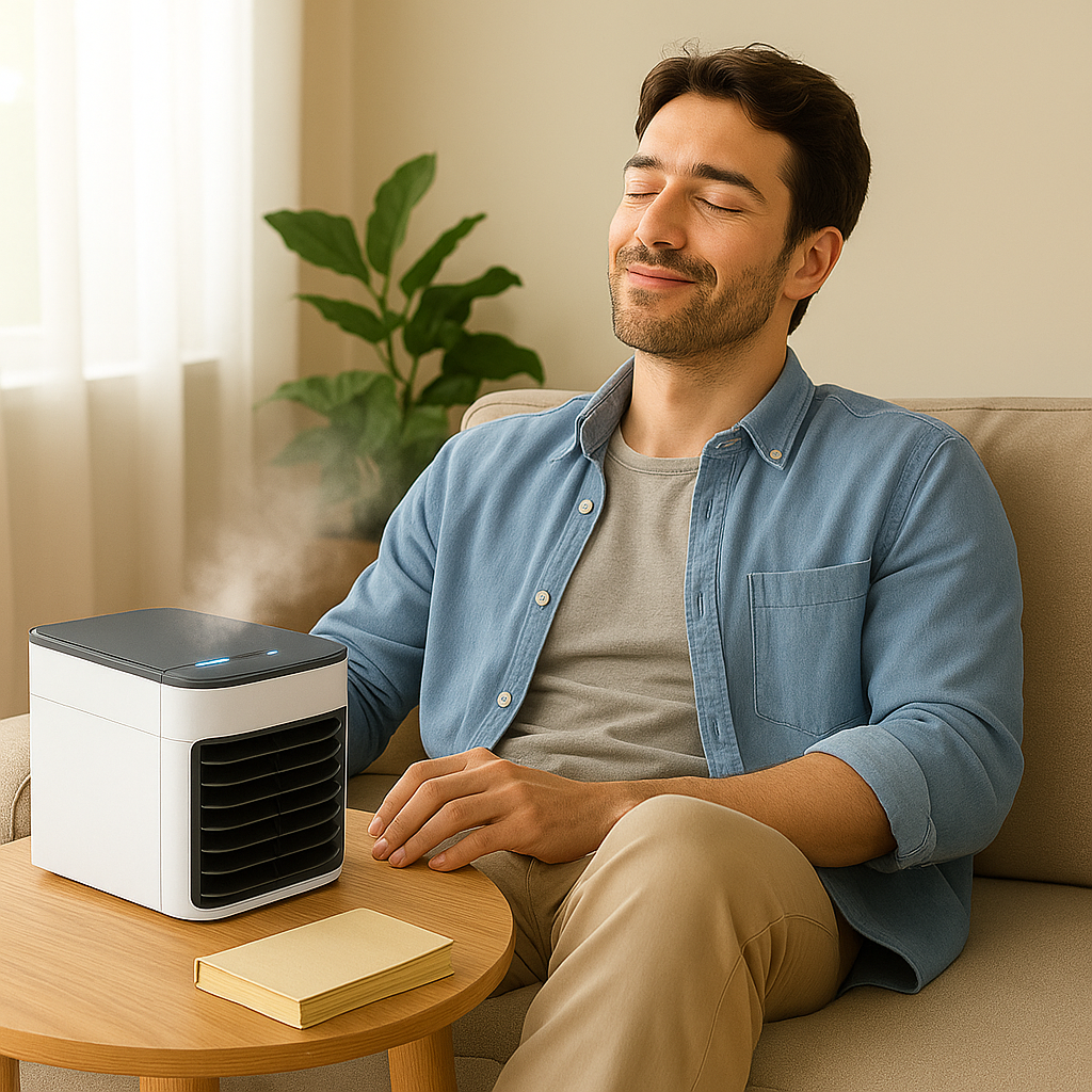 COOLMIST | Tragbarer Luftkühler für den Schreibtisch