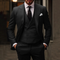 Dreiteiliger Herrenanzug - Slim Fit - Weste, Jacke, Hose - elegante Businessmode