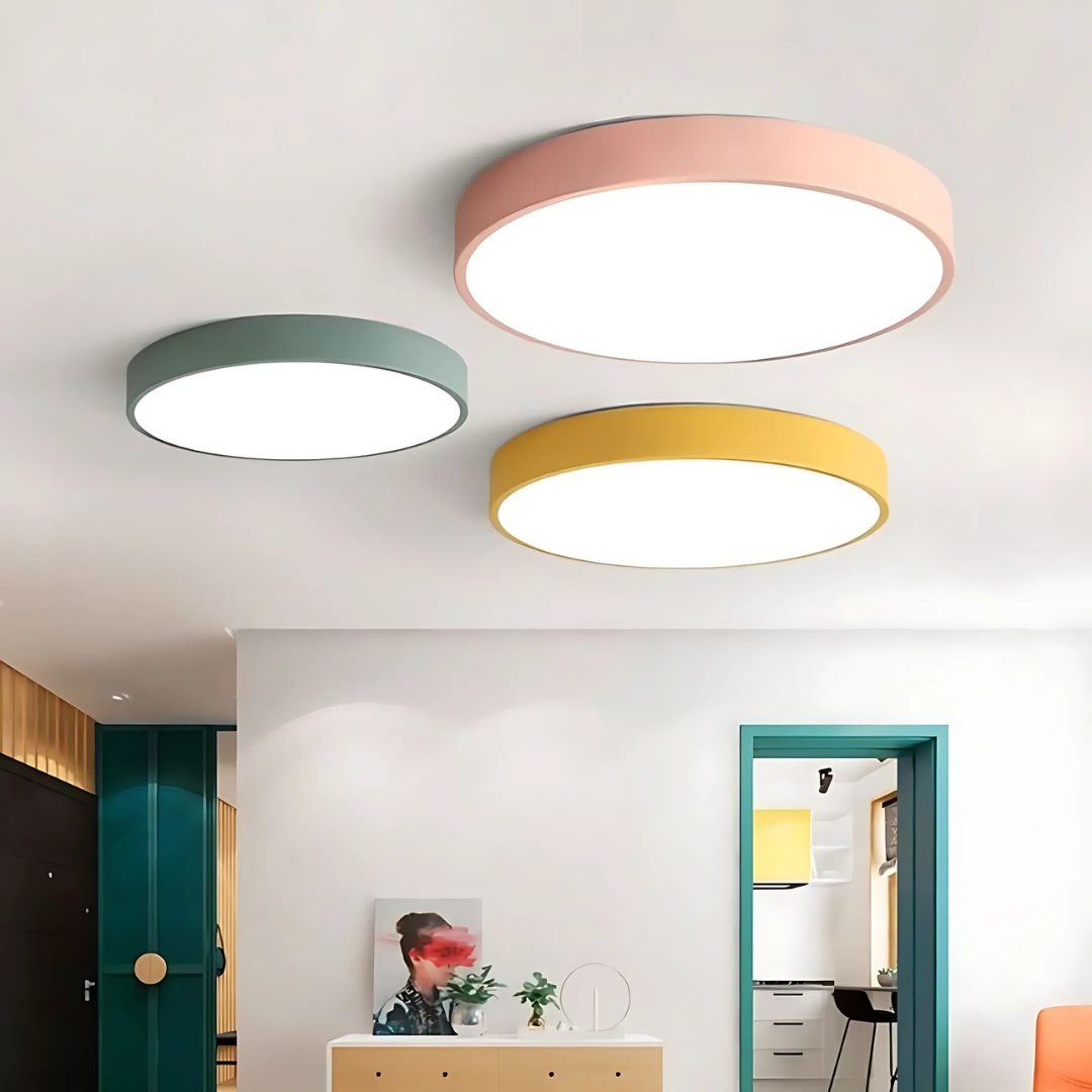 Delos - Skandinavische LED-Deckenleuchte aus Holz