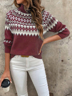 Klassischer Damen Rollkragenpullover