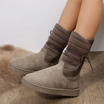 Damen-Schneestiefel | Dicke Sohle und Fleece-Futter, trendig und bequem