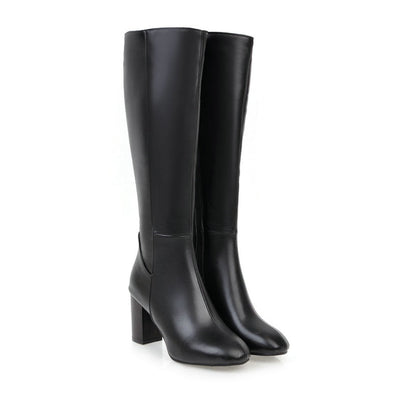 Bequeme Hohe Stiefel Für Damen | Mit Absatz