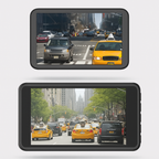 Wireless front and rear dashcam with night vision - 1080P dashboard camera for cars