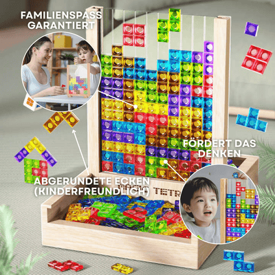 WOODTRIX - Tablero de Tetris de madera ecológico para niños y adultos