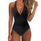 Eleganter Push-up-Badeanzug mit hoher Taille