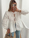 Schicke Bluse mit Puffärmeln und Krawattenfront für mühelosen Stil