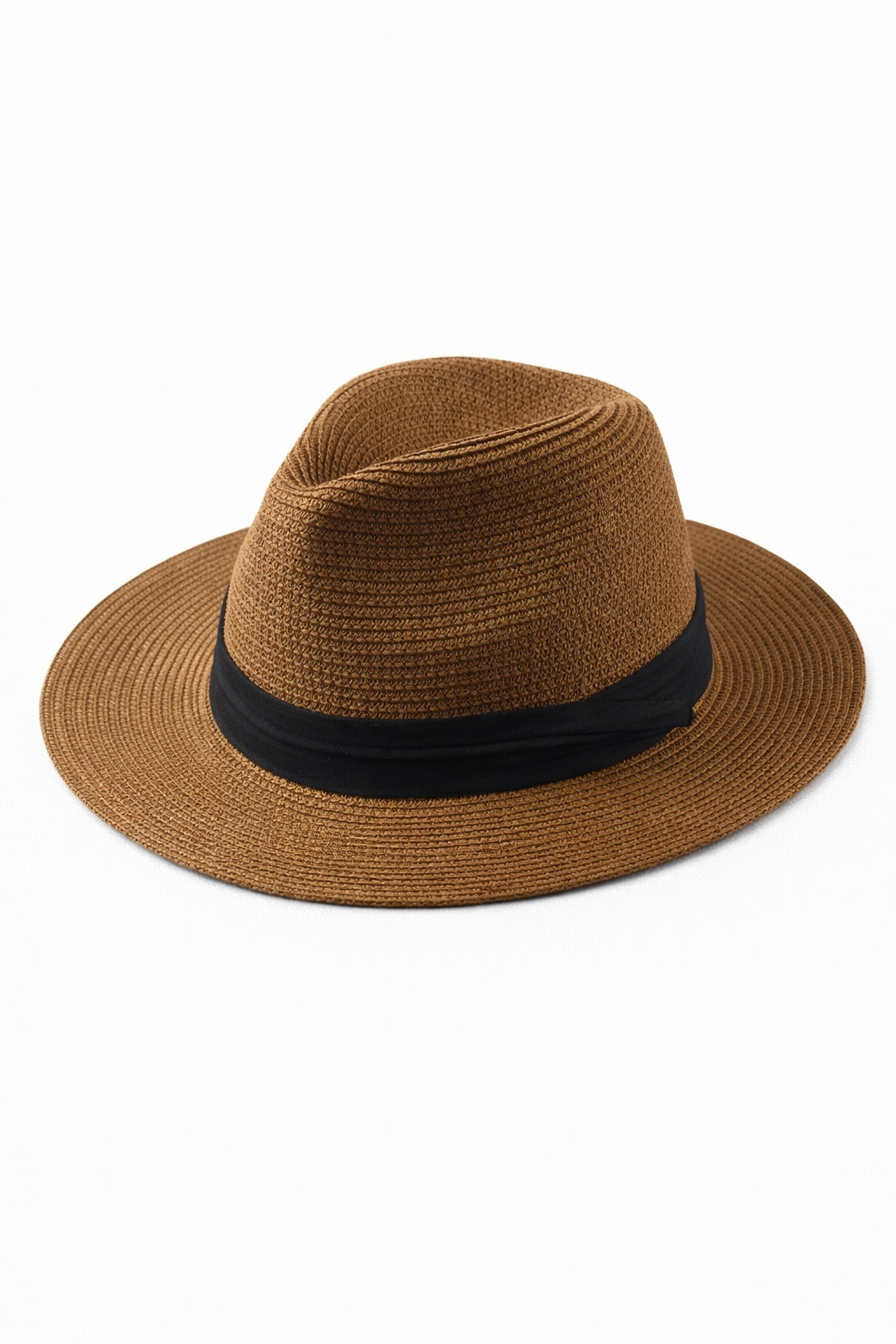Brown Elegant classic Panama hat