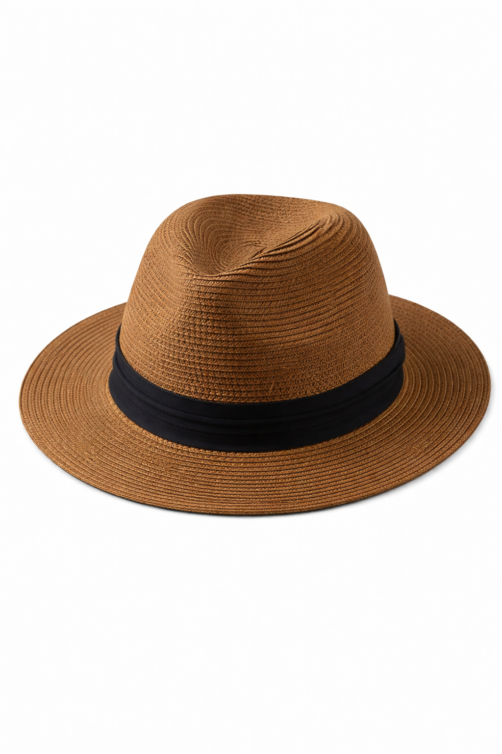 Brown Elegant classic Panama hat