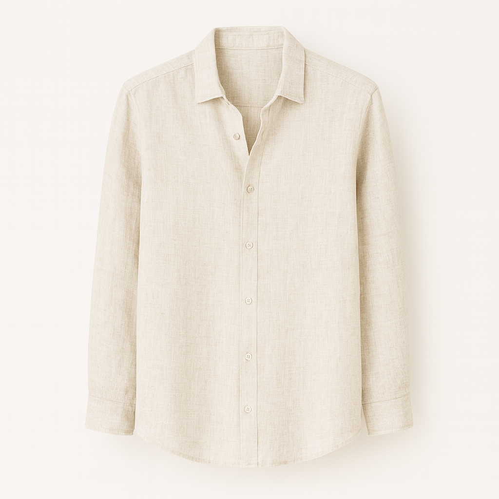 White Textured shirt for men